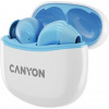 Canyon TWS-5, True Wireless Bluetooth slúchadlá do uší, USB-C nabíjanie, nabíjacia stanica v kazete, čierne CNS-TWS5BL