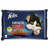 FELIX - Kapsičky FELIX Fantastic s hovädzím a kuraťom v želé 4 x 85 g