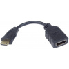 PremiumCord Flexi adaptér HDMI typ A samica - mini HDMI typ C samec na flexibilné pripojenie
