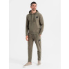 Olivová pánska tepláková súprava (mikina + tepláky) V4 Z107