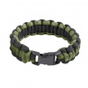 Náramek SURVIVAL PARACORD OLIV-ČERNÝ velikost: 7