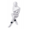 Anonymné putá na ruky, PU koža, čierne, 26,5 cm