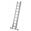 Výsuvný rebrík dľa TRBS 2121, z hliníka, 2 x 9 priečok / schodíkov