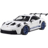 Solido Porsche 911 GT3 RS 2024 weiß/blau 1:18 model auta; S1812102