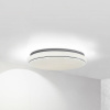 Lindby LED stropné svietidlo Glamo, Ø 39 cm, chróm, biela, IP44 - 10013348