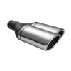 ULTER SPORT univerzálna dvojkoncovka výfuku oválna 220×80 s délkou 220 mm PRAVÁ