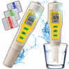 MERAČ PH METER TESTER KYSLOSTI, KYSLOMER VODY ATC TEPLOMER + 3 PUFRE