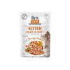 Brit Care Cat kapsuly Fillets Gravy Kitten s pikantným lososom 85 g