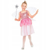 KOSTÝM RUŽOVÁ VÍLA MAGICKÁ LIETAJÚCA VEĽKOSŤ 128