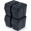 Odpadkový kôš 20 l SORTIBOX SET4 PACK ANTHRACITE - detský tip NEPLATÍ