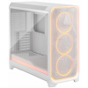 Skrinka Midi Tower Fractal Design Meshify 3 Ambience Pro RGB Biela TG Clear