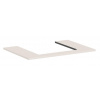 Hansgrohe Xilesa E - Doska pod umývadlo, 78x55 cm, výrez uprostred, matná béžová 54269780