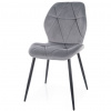 SIGNAL MEBLE Jedálenská stolička RICK VELVET, čierna/sivá bluvel 14