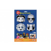 SMT Creatoys 3D maska škraboška - papírová - 4 ks - pirát, superhrdina, lev, mýval