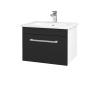 Dreja Umývadlová skrinka ASTON SZZ 60 - N01 Biela lesk / Úchytka T03 / L03 Antracit vysoký lesk