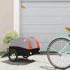 Vozík za bicykel, čierno oranžový 30 kg, železo-ForU-94117