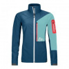 Ortovox Berrino Jacket W petrol blue S; Modrá bunda