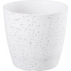 Kvetináč Strend Pro Stone, 23x20,5 cm, biely, efekt kameňa