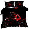 Posteľné obliečky - Sada podstielky nen 140 cm x 200 70x80cm (Motor Racer Bedding 140/200 3D bavlna satén)
