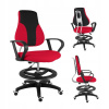 Detské rastúce kreslo Neoseat KINDER čierna / červená