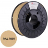 Tlačová struna (vlákno) C-TECH PREMIUM LINE, PETG, béžová, RAL1001, 1,75 mm, 1 kg 3DF-P-PETG1.75-1001