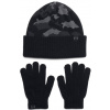 Čiapky Under Armour B Beanie/Glove Combo-BLK 1386641-001 Veľkosť OSFM