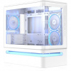 ASUS PRIME AP202 TG ARGB WHITE, 3x ARGB fan, mATX, USB-C, biela 90DC00P3-B19000