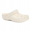 Detské šľapky Crocs Classic Floral Cutout Clog Kids chalk 29-30 EU