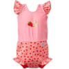 Plavky Happy Nappy kostýmek - Strawberry Field s volánky - XL