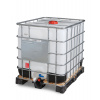 IBC kontajner, Composite-paleta, 1000 litrov, plniaci otvor NW 150, vypúšťací otvor DN 50