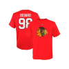 Outerstuff Dětské tričko Connor Bedard Chicago Blackhawks NHL Flat Name & Number Ctn Tee Veľkosť: Detské L (11 - 12 rokov)