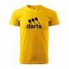 Malfini triko s potiskem Darts center yellow