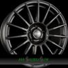 OZ SUPERTURISMO DAKAR 9,5x21 5x130 ET46.00 matt black + silver lettering