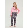 Dievčenské bavlnené pyžamo TARO Ruby 3043 122-140 - ružová 122