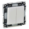 LEGRAND Spínač striedavý dvojitý Valena Life 752158 R6+6 IP44 biely