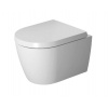 Duravit ME by Starck Závesné WC Compact, Rimless, s HygieneGlaze, biela/matná biela 2530099000