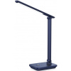 Pala Platinet PDL6731W stolní LED lampa 5W stmívatelná, dotykové ovládání, integrovaná baterie 6000mAh, USB port, modrá