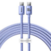 Baseus CAJY000705 Crystal Shine Series Dátový USB-C - USB-C 100W, 2m
