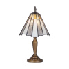 PREZENT 219 Stolná lampa TIFFANY TABLE, 1xE14/40W, KOV/SKLO, ANTIQUE BROWN/TIFFANY