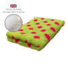 DRYBED Premium Vet Bed Bodky limetkovozelený + fuchsia 150 x 100 cm