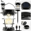Akumulátorová lampa LTC 10 W USB vstup, vodotesná, s možnosťou umiestnenia, so solárnym panelom, s držiakom na zavesenie