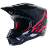 prilba S-M5 COMPASS, ALPINESTARS (čierna/ružová, vel. XL)