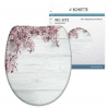 WC sedadlo Schütte Flower Wood, viacfarebné, duroplast