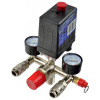 Tlakový spínač na kompresor 8 bar, 230V, 2 výstupy 1/4