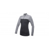 SENSOR MERINO BOLD dámské triko dl.rukáv zip anthracite/cool gray XL