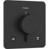HANSGROHE Ecostat Comfort Q termostat pod omietku pre 2 spotrebiče, matná čierna, 33713670