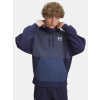 Pánska mikina Under Armour UA Icon HW Colorblocked Hdy-BLU Modrá XXL