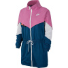 Nike NSW ICN CLSH TRACK JKT WVN W tmavo modrá,biela,ružová Dámska bunda M