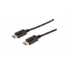 Digitus Digitus Připojovací kabel DisplayPort, DP M/M, 10,0 m, s blokováním Full HD 1080p, bl