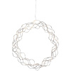 Star trading Závesný svietiaci veniec CURLY 30x LED P.30 cm strieborný